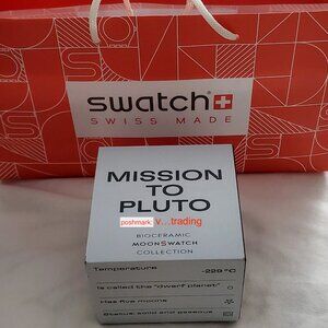 NEW Omega x Swatch Mission To Pluto MoonSwatch Bioceramic Speedmaster - SO33M101